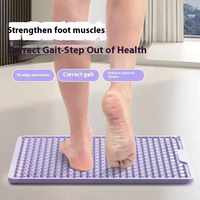 Tapis de massage des pieds pliable en silicone, portable, pour acupression et réflexologie, avec plaque pour orteils, pour salle de bain et marche