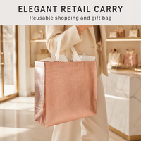 Logo personnalisé réutilisable laminé PP non-tissé Bandoulière Sac à provisions élégant motif léopard Sac d'épicerie et de cadeau