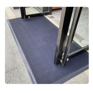 Anti-Slip Waterproof <b>Plastic</b> <b>Tile</b> EVA Multi-Functional Heavy-Duty Doormats with Edging for Entryway Grey Modern Design - Product Image 3