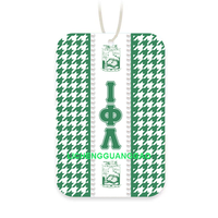 Désodorisant de voiture Zeta Phi Beta en gros, désodorisant carré personnalisé pour sororité, avec logo sur mesure
