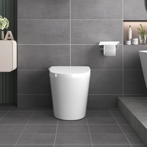 WC intelligent monobloc moderne en céramique avec chasse d'<span class=keywords><strong>eau</strong></span> automatique à capteur - Product Image 3