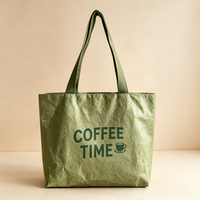 Sac fourre-tout pliable en Tyvek rayé, tendance, en matériau recyclé écologique, pour les courses au supermarché, les voyages et les cadeaux
