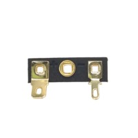 8A-3-3.5 Terminal Board (5.2 fourches + 2.8 fourches) Épais 0.5 Tout Cuivre Plaqué Or Plié 45 ° Noir Personnalisation d'usine