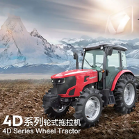 Desain baru mesin pertanian 4WD XT604 60hp roda mini traktor pertanian traktor Harga bagus untuk dijual