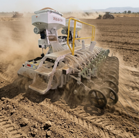LEROX Herse rotative combinée 20 rangs de 3 mètres avec boîte de vitesses, capacité de 650 L, haute productivité pour tracteurs agricoles
