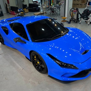 POLARIE PET Liner Super Glossy Metallic PET Shark Blue Vehicle Wraps Colors Car Vinyl - Product Image 1