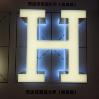 Signalisation à LED Frontlit émise en usine Signalisation éclairée en verre PVC pour l'affichage du nom de la boutique Utilisation frontale au bureau