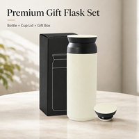 Bouteille d'eau en acier inoxydable à double paroi isolée sous vide, thermos portable pour la maison, le bureau et les activités de plein air, maintient au chaud pendant 6 à 12 heures