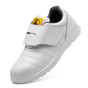 Zapatos de Seguridad JIANKUN Blancos con Suela de Goma, Puntera de Acero Anti-Impactos, Plantilla de Malla Compuesta, Tipo Zapatillas o Chanclas - Product Image 1