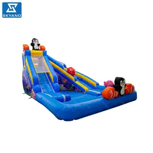 Castelo inflável bouncy de 6m (20ft), piscina de bolinhas com escorregador/macio