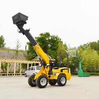 CE-Zertifizierter Mini-Teleskopradlader 4x4, Batterieelektrisch, 400 kg bis 3 Tonnen, Frontlader mit Pumpenkern, Teleskoparm-Lader zum Verkauf