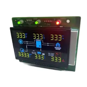 Flexible Cheaper VA LCD 2*HT1612 Driver IC White Backlight Display Custom Segment VA Car Monitor LCD Display