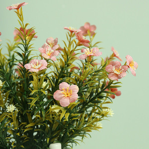 Fleurs artificielles de prunier sauvage du fabricant, arrangement de fleurs en soie blanches, accessoires décoratifs pour mariage et maison - Product Image 4