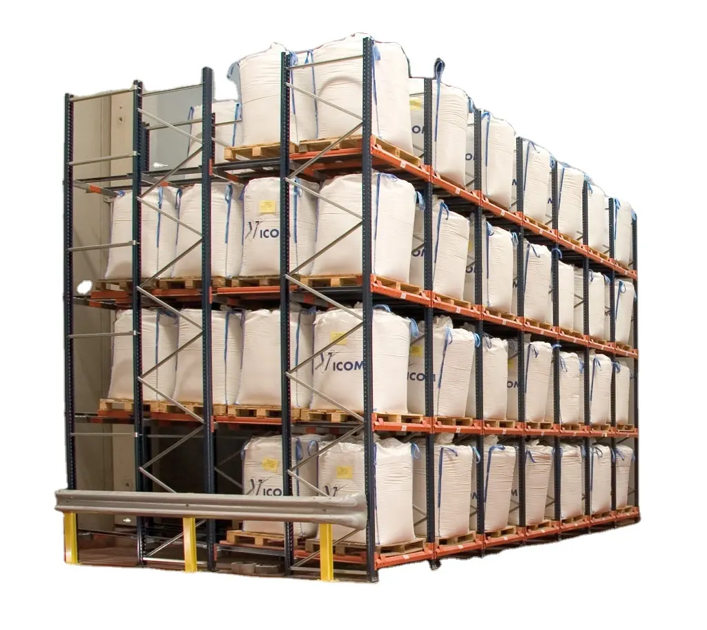 Push back rack heavy duty racks for intensive storage system