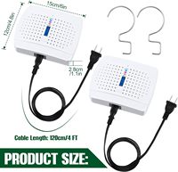 Mini déshumidificateur rechargeable ETD100 pour espaces fermés, armoires, placards et salles de bain, mini déshumidificateur renouvelable