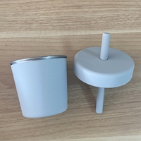 Yeni ürün özel Logo paslanmaz çelik 304 fincan silikon kapak ve silikon kap kapak