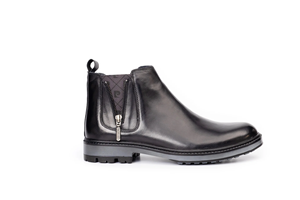 Bottes en cuir véritable pour hommes, mode, durables, confortables, décontractées, pour tous les jours, chaussures à la cheville pour l'extérieur - Product Image 5