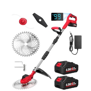 Tondeuse et débroussailleuse électriques autopropulsées de qualité industrielle 20V 500W pour la coupe de l'herbe, hauteur de coupe 4 po max/1 po min, garantie 3 ans - Product Image 1