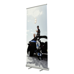 80*200 2M nhôm cuộn lên biểu ngữ kinh tế Con lăn hiển thị đứng với kéo pop-up tính năng cho quảng cáo - Product Image 1