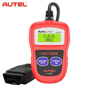 AutoLink-escáner de diagnóstico de fallas automático, OBDII OBD2, lector de código CAN, AL301