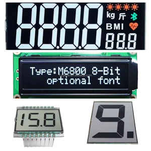 Tùy chỉnh TN 6 chữ số <span class=keywords><strong>7</strong></span>-Segment <span class=keywords><strong>LCD</strong></span> hiển thị nền đen trắng văn bản hiển thị công nghiệp cụ phân khúc mã đen trắng - Product Image 3