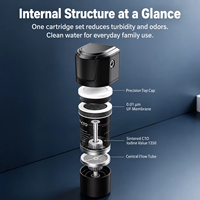 Purificateur d'eau domestique, ultrafiltration, filtration au charbon actif, eau potable propre pour la cuisine à domicile