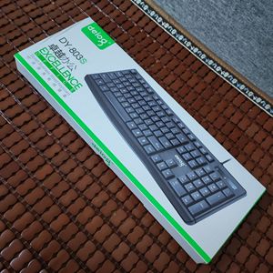 Deio3 DY-803S <b>Wired</b> 104 Keys Full Size Membrane <b>Keyboard</b> Office Use - Product Image 1