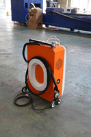 Nettoyeur laser à fibre pulsée 1000W, machine de nettoyage laser portable à main pour l'élimination de la rouille, de la peinture, du bois, des moisissures et de l'huile sur les métaux, 110/220V