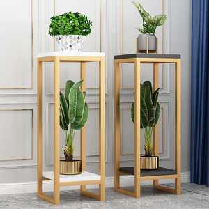 Support à fleurs de luxe au design minimaliste moderne, étagère haut de gamme pour plantes vertes d'intérieur, style balcon, sur pied à plusieurs niveaux - Product Image 1
