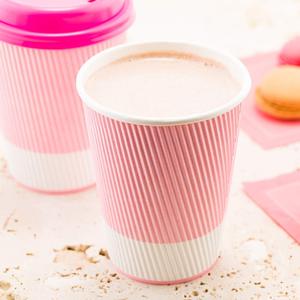Hyde-made tasse en papier 8oz pour café ondulé, tasse en papier personnalisée 8oz avec couvercle - Product Image 5