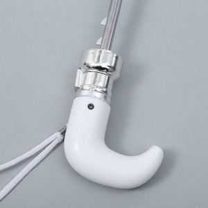 Paraguas Promocional de Seda de Poliéster, Apertura Semiautomática de 2 Pliegues, Color Blanco Clásico 8K, de Jinjiang Foreign Trade, para Regalos Empresariales - Product Image 4