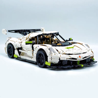 Cada C61048 MOC City Supercar Racing Hypercar Fantasma Sports Car, Modelo de Vehículo de Carreras, Kits de Ladrillos de Construcción, Sets de Bloques de Construcción