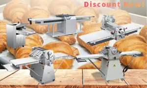 Dough Sheeter Roller Machine Automatic Bread Bake Patisserie Phyllo Baklava Puff Pastry Dough Roller Sheeter Laminator Flatten Making Machine Maker Equipment