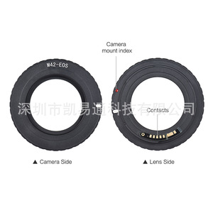 อะแดปเตอร์เลนส์ M42-Eos สำหรับกล้องแคนนอน EOS วงแหวนยึดโลหะแบบแมนนวล - Product Image 1
