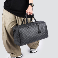 Sac de voyage en toile imprimée en gros avec bandoulière amovible, poche latérale zippée et compartiments multiples pour un style décontracté et tendance