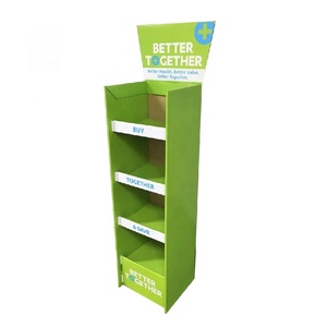 Expositor de Snacks Plegable de Cartón Corrugado Ecológico Moderno Personalizado, Estante de <span class=keywords><strong>Piso</strong></span> de Múltiples Niveles para Promoción de Snacks en Tiendas - Product Image 6