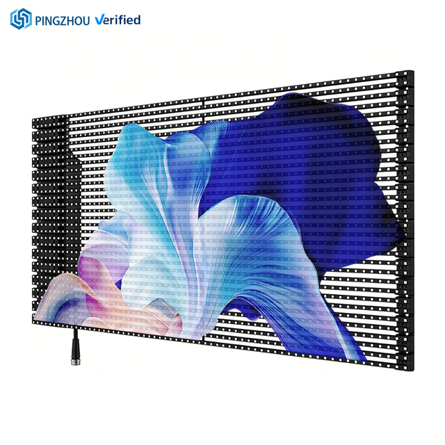 High Brightness Transparent Screen P3.91LED Screen for Shopping Mall windows and 4S Stores, Glass Window LED Film Display Screen