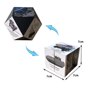 Jouet publicitaire 7 cm, <span class=keywords><strong>cube</strong></span> photo magique pliable magnétique, puzzle infini de décompression en forme de losange diamant - Product Image 3