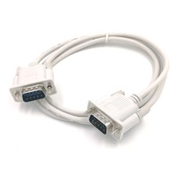 Cable de Extensión Serial DB9 Hembra a Hembra de Longitud Personalizada 1M 2 Metros, Conector Recto RS232 de 9 Pines, Cambiador de Género