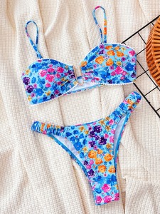 PASUXI 2026 Ensemble <span class=keywords><strong>de</strong></span> bikini imprimé deux <span class=keywords><strong>pièces</strong></span> personnalisé, <span class=keywords><strong>maillot</strong></span> <span class=keywords><strong>de</strong></span> <span class=keywords><strong>bain</strong></span> bustier dos nu pour femme, tenue <span class=keywords><strong>de</strong></span> plage sexy - Product Image 3