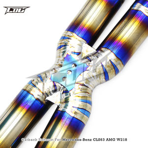 Tuyaux d'échappement Catback en titane OBM pour Mercedes-Benz CLS63 <span class=keywords><strong>AMG</strong></span> W218 5.5T 2013-2017 Silencieux avec système d'échappement à soupape - Product Image 5