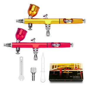 Aérographe AR180 0.3-0.5mm à double action, alimentation par gravité, portable, pour peinture artistique et modélisme - Product Image 3