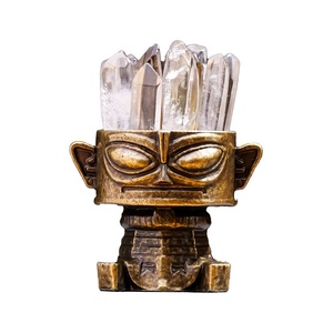 Tinh thể tự nhiên nguyên Đá Citrine hương liệu khuếch tán trắng geode cụm sanxingdui văn hóa sáng tạo lưu niệm trang trí - Product Image 4