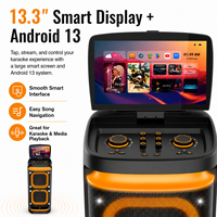 Speaker Karaoke Outdoor Bass Berat Terbaik 2026 Layar Sentuh Koneksi Wifi 5G Speaker Karaoke Nirkabel Portabel untuk Pesta DJ