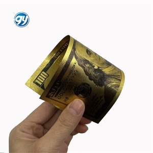 Banconota Personalizzata <span class=keywords><strong>da</strong></span> 100 <span class=keywords><strong>Dollari</strong></span> USA in Oro 24k Placcato - Product Image 3