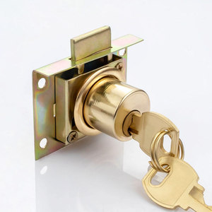 Khóa ngăn kéo vàng 808 Khóa tủ bằng đồng Khóa đồ gỗ nguyên khối - Product Image 4