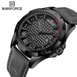 Naviforce 8023 Nuevo Reloj Deportivo de Moda para Hombre, Reloj de Pulsera de Cuarzo Resistente al Agua con Correa de Cuero de Alta Calidad, Reloj Masculino - Product Image 1