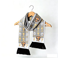 Großhandel Maßgefertigter Gestrickter Schal ohne Mindestbestellmenge Uruguay Nationalflaggen-Design Modischer Fanschal für Uruguay Fußball