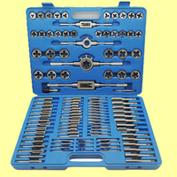 Kit d'outils à main pour la réparation et la coupe de fils, jeu de tarauds et filières 45 #   Matériel 110 pièces Marque QIANGONG