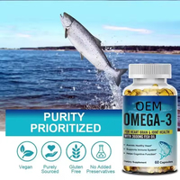 VitaHall OEMEGA 3 Gélules d'huile de poisson 3600 mg EPA & DHA pour le soutien cardiaque et les acides gras essentiels